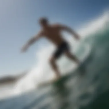 Surfing dynamics illustrating glide and stick