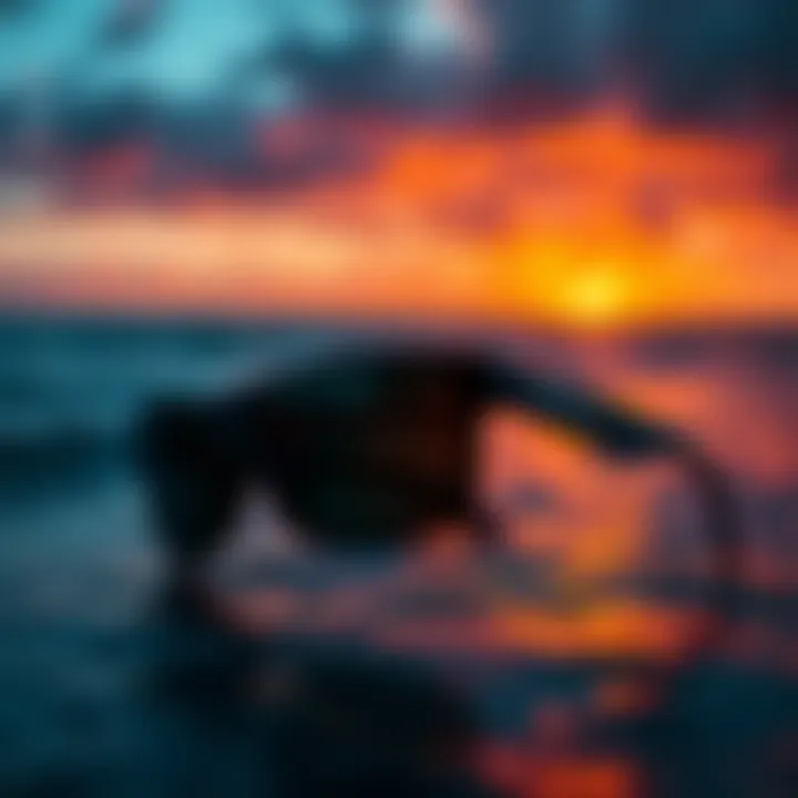 Oakley Fuel Cell Black sunglasses displayed against a vibrant ocean backdrop