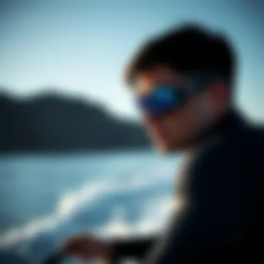 Active individual wearing Oakley Fuel Cell Black during watersport