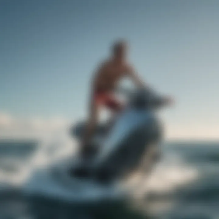 Dynamic athlete performing on Ocean Rodeo equipment during a competition