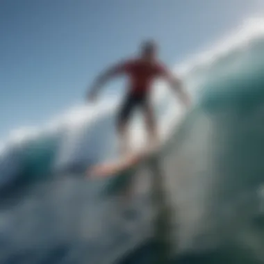 Surfer riding an Odyssey surfboard on a challenging wave