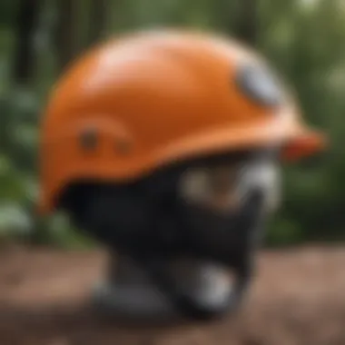 A visual representation of the Outdoor Master helmet features showcasing safety certifications and material quality.