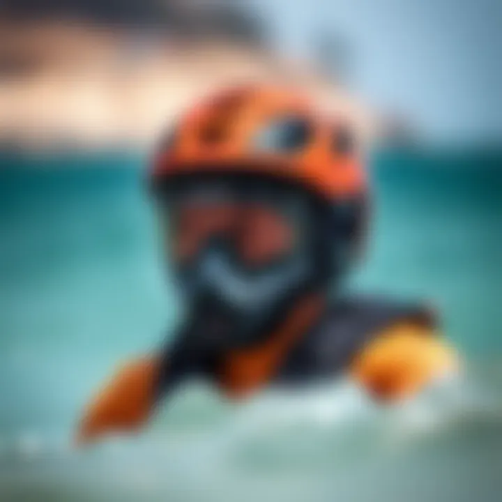 Safety gear essential for speed foil kiting