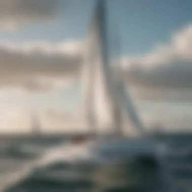Sailing Dynamics in Gulf Winds Sailboats navigating in varied wind conditions