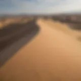 A breathtaking view of the sand dunes in Peru