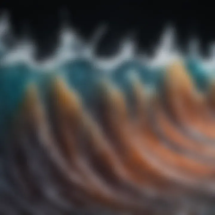 Illustration showing auditory waveform to represent hearing issues