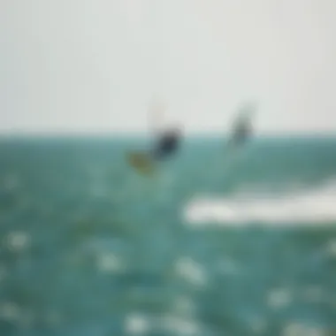 Dynamic speed foil kiting in action