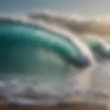 Surf forecast app interface showcasing wave conditions