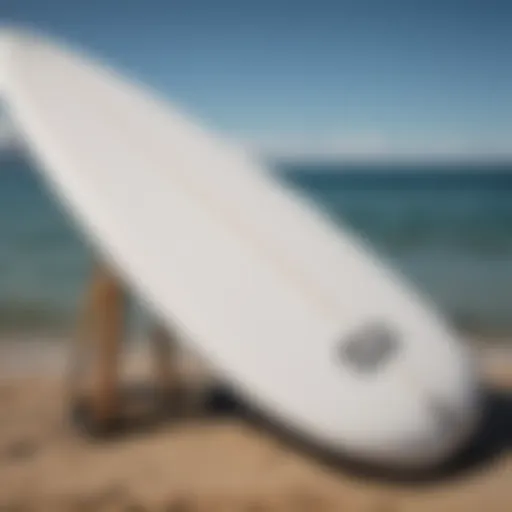 Surfboard secured with high-quality rack pads