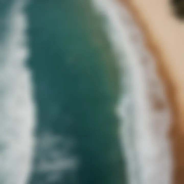 An aerial view of iconic Australian surf spots