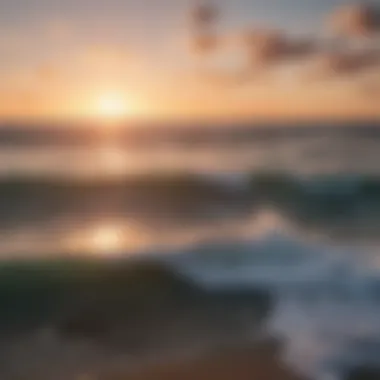 Awakening to Ocean Bliss A peaceful sunrise over the ocean horizon