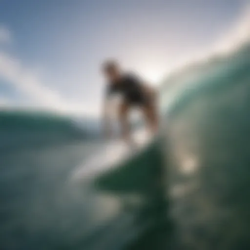 GoPro Sticky mounted on a surfboard capturing a wave