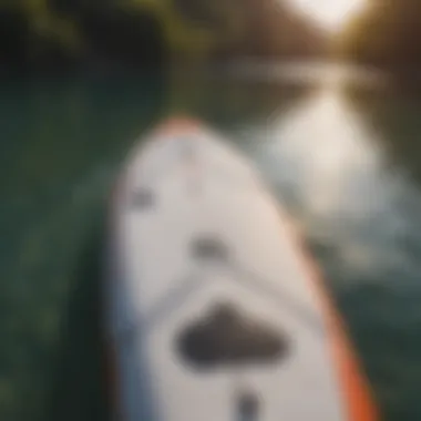 Highlighting key features of a paddle board during selection