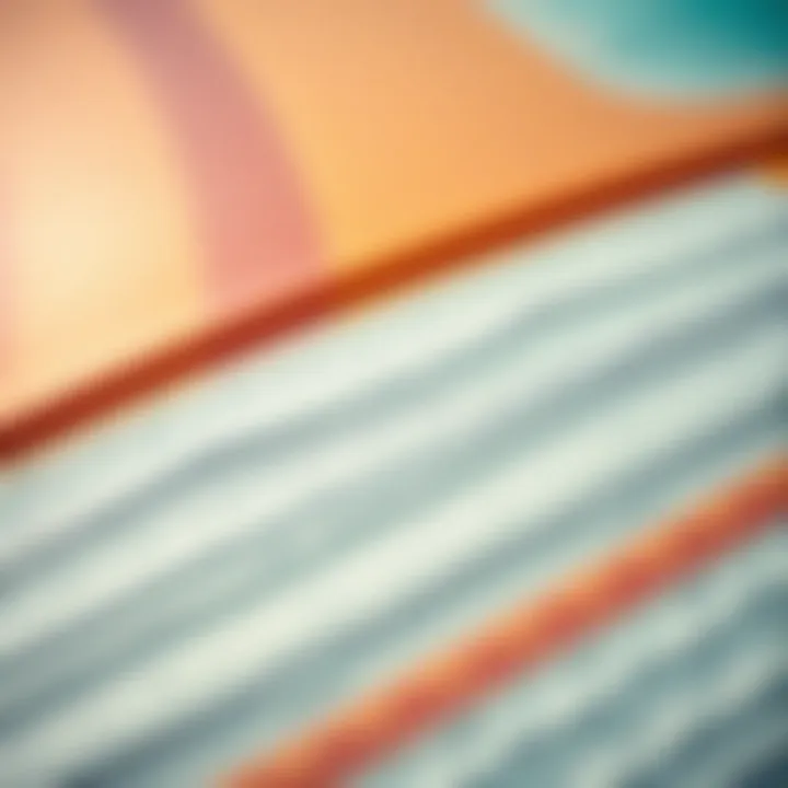 A close-up of boogie board materials showcasing texture