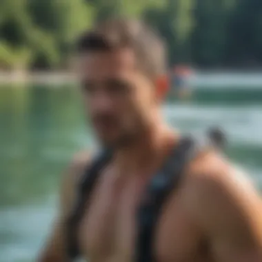 Innovative Temperature Monitoring in Watersports Real-time temperature monitoring device in action