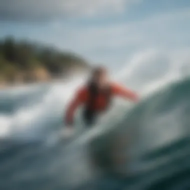 Identifying and Reacting to Rip Tides Infographic on how to identify and react to rip tides while engaging in water sports.