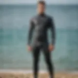 Graphical representation of wetsuit sizing chart