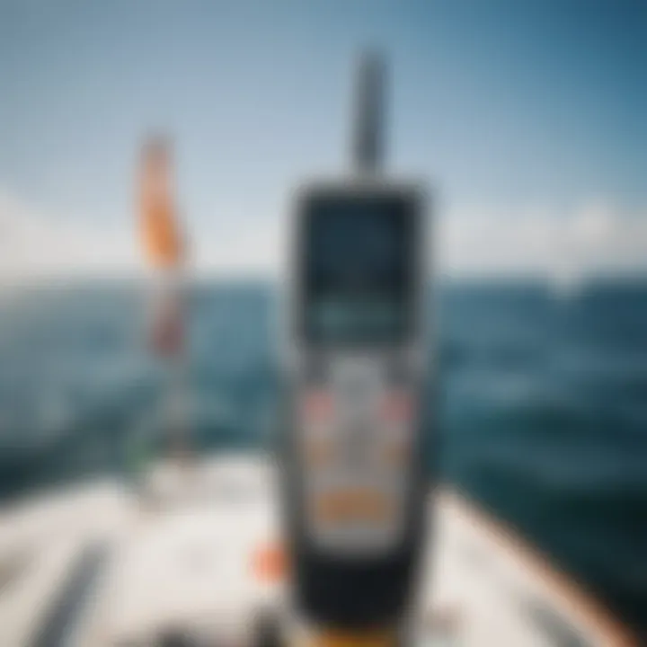 User-friendly portable wind meter in action during a sailing event