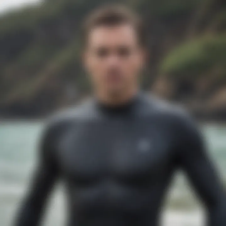 Visual representation of advanced wetsuit technology features for enhanced performance