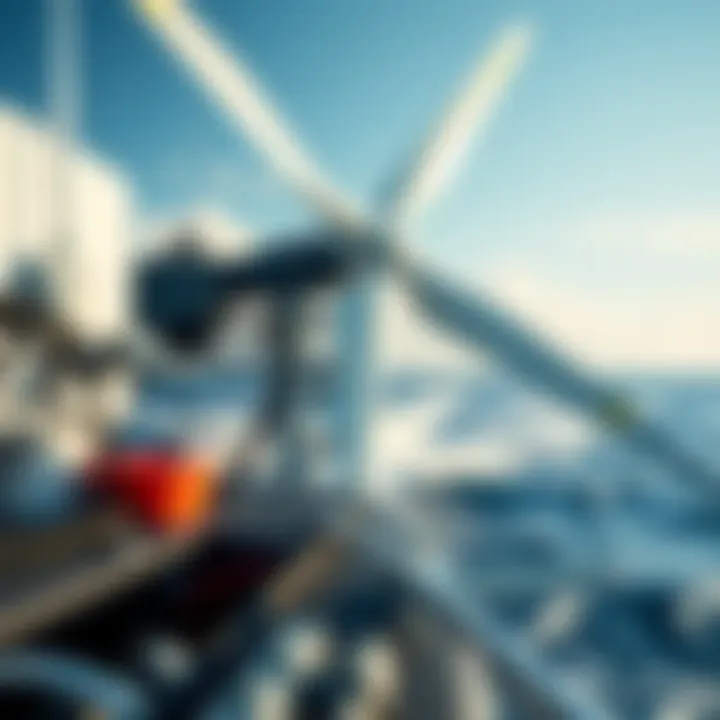 Dynamic wind pumping system operational near water